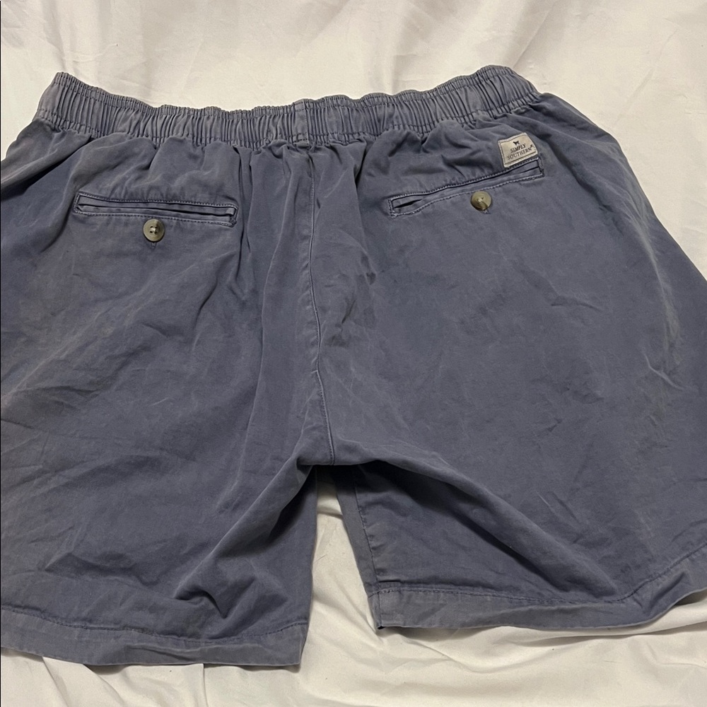 Simply Southern Men's Slate Gray Flat Front Shorts